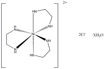 三(乙二胺)氯化镍水合物结构式