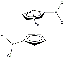 1,1'-双(二氯磷)二茂铁结构式