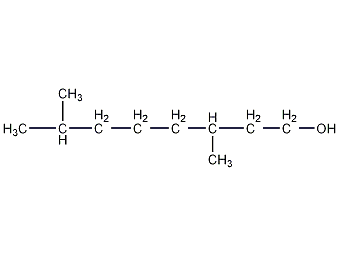 (R)-3,7-二甲基-1-辛醇结构式