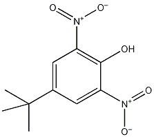 4-叔丁基-2,6-二硝基苯酚结构式