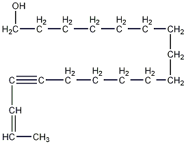 17-十八碳烯-14-炔-1-醇结构式