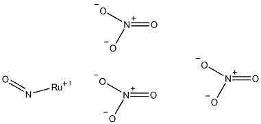 亚硝酰硝酸钌(III)溶液结构式