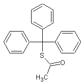 Triphenylmethanethiol acetate