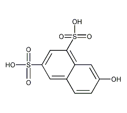 2-萘酚-6,8-二磺酸结构式