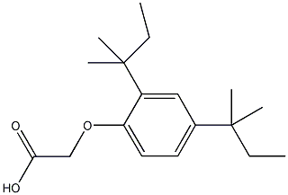 2,4-二叔戊基苯氧基乙酸结构式