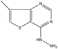 7-Methylthieno[3,2-d]pyrimidin-4-hydrazine结构式
