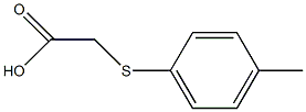 4-甲基苯基硫代乙酸结构式
