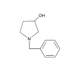 (R)-(+)-1-苄基-3-羟基吡咯烷结构式