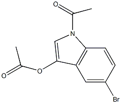 5-溴吲哚酚 二醋酸盐结构式