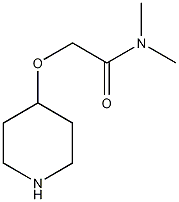 N,N-二甲基-2-(4-哌啶氧基)乙酰胺结构式