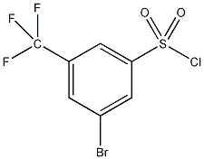 3-溴-5-(三氟甲基)苯磺酰氯结构式