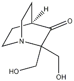 2,2-二羟基甲基-1-氮杂双环[2.2.2]辛-3-酮结构式