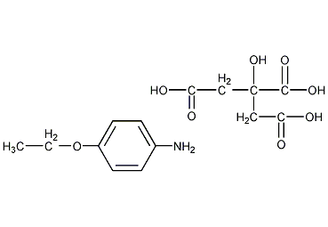 对乙氧苯胺柠檬酸盐结构式