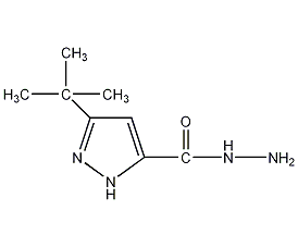3-叔丁基－-1H-吡唑-5-羧肼结构式