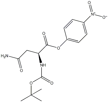 丁氧羰基-L-天冬酰胺对硝苯基酯结构式