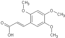2,4,5-三甲氧基肉桂酸结构式