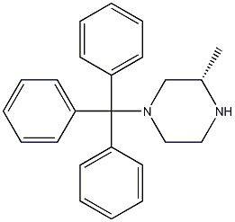 1-三甲苯-(R)-3-甲基哌嗪结构式