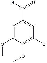 3-氯-4,5-二甲氧基苯(甲)醛结构式