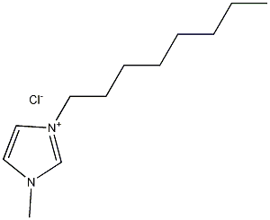 1-辛基-3-甲基咪唑氯盐结构式