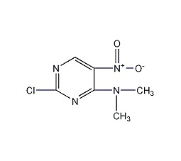 2-氯- N,N-二甲基-5-硝基嘧啶-4-胺结构式