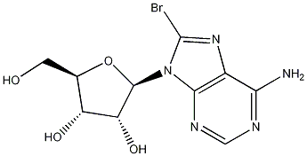 8-溴腺苷结构式