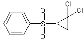 2,2-二氯环丙基苯基砜结构式