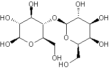 β-D-乳糖结构式