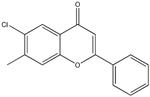 6-氯-7-甲基黄酮结构式