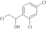 α-(氯甲基)-2,4-二氯苯甲醇结构式