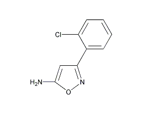 3-(2-氯苯基)-5-氨基异噁唑结构式