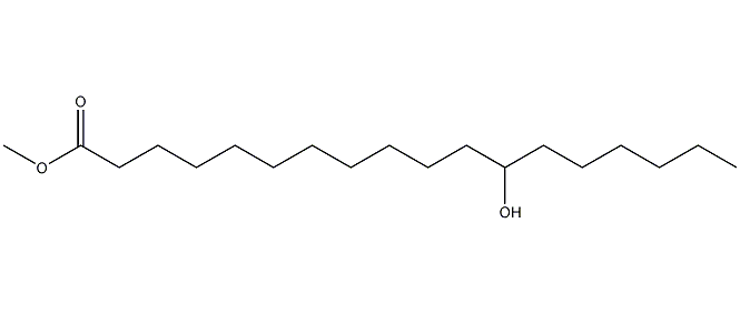 DL-12-羟基十八烷酸甲酯结构式