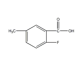 2-氟-5-甲基苯甲酸结构式