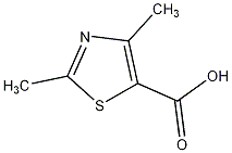 2,4-二甲基噻唑-5-羧酸结构式
