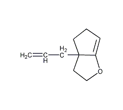 (R)-5-烯丙基-2-氧杂双环[3.3.0]辛-8-烯结构式