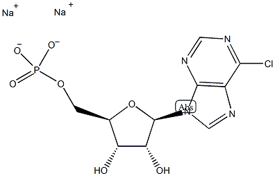 6-氯嘌呤核苷5'-单磷酸盐结构式