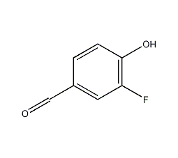 3-氟-4-羟基苯甲醛结构式
