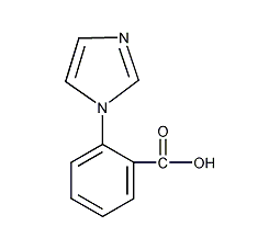 2-(1H-咪唑-1-基)苯甲酸结构式