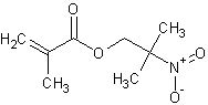 2-甲基-2-硝基丙基甲基丙烯酸酯结构式