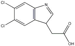 5,6-二氯-3-吲哚乙酸结构式