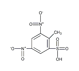 2,4-二硝基甲苯-6-磺酸结构式