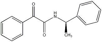 α-羰基-N-[(R)-1-苯基乙基]苯基乙酰胺结构式