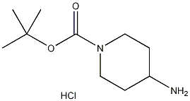 4-氨基-1-叔丁氧羰基哌啶盐酸盐结构式