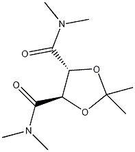 (4R,5R)-4,5-二(二甲氨基羰基)-2,2-二甲基二氧结构式