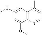 6,8-二甲氧基-4-甲基喹啉结构式