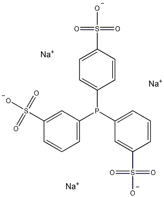三(3-磺苯基膦)n- 水合物钠盐结构式