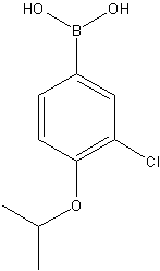 3-氯-4-异丙氧基苯基硼酸结构式