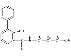 丁苯柳胺结构式