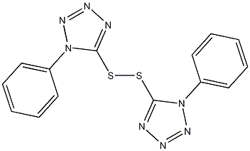 5,5'-二硫代双(1-苯基-1H-噻唑)结构式