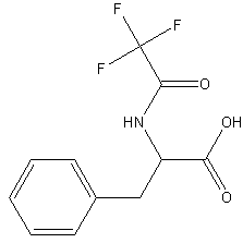 N-三氟乙酰基-L-苯丙氨酸结构式