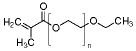 聚(乙二醇)乙醚甲基丙烯酸酯结构式